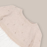 baby dress set Cash with  Bonnet