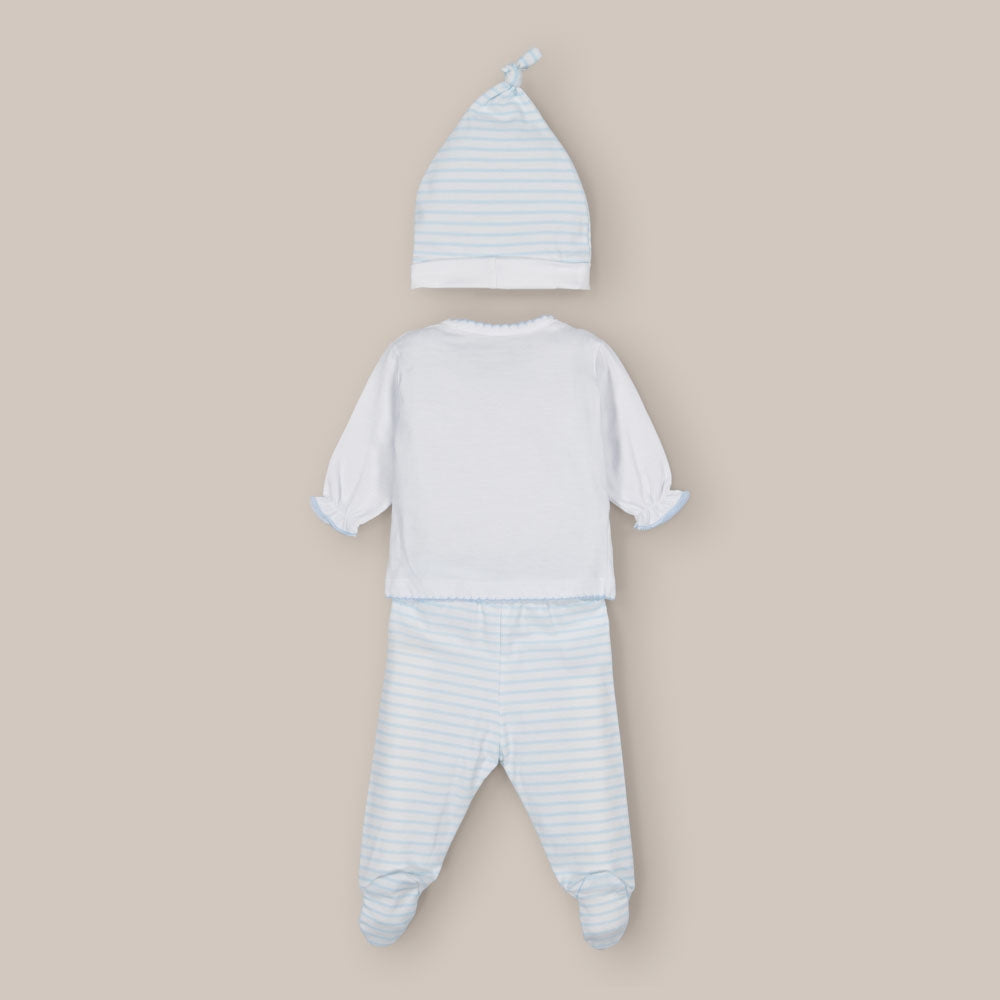 Conjunto 3 Piezas Bebé Polaina Orejitas