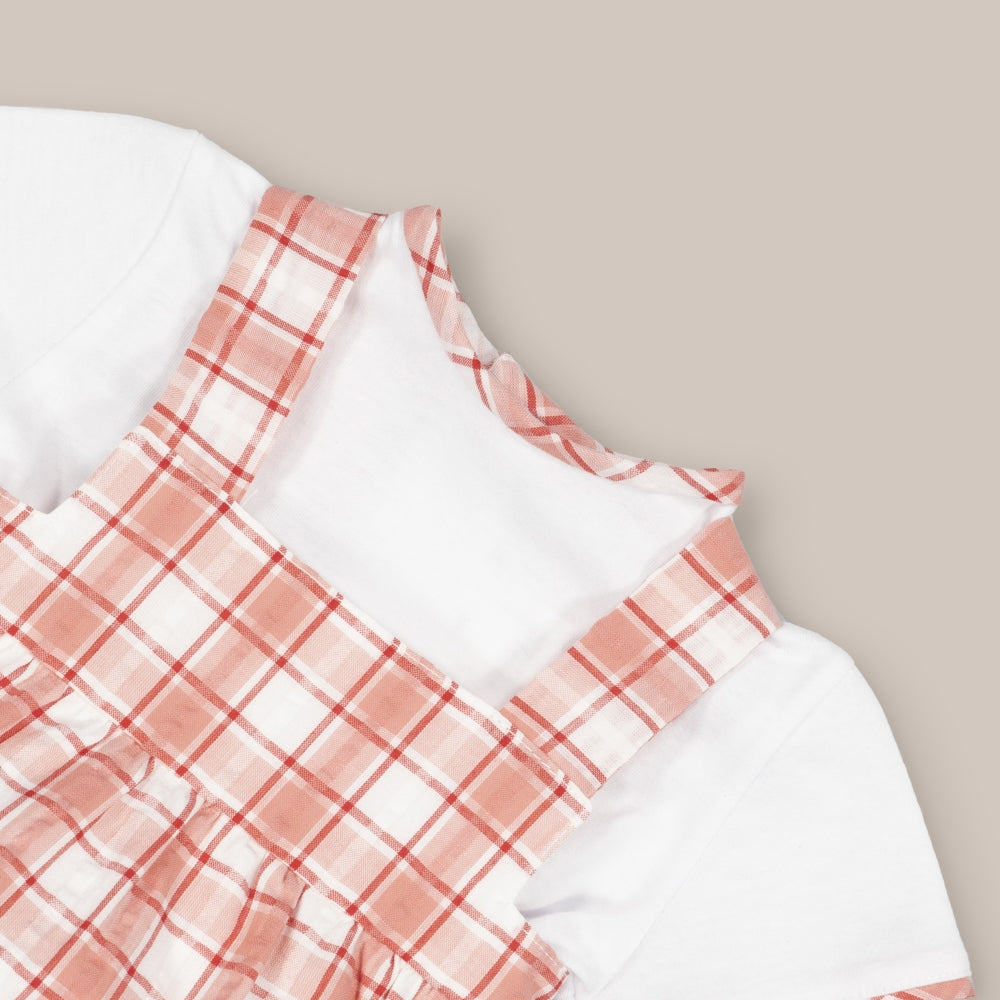 Set Latzhose Baby-Granatapfel