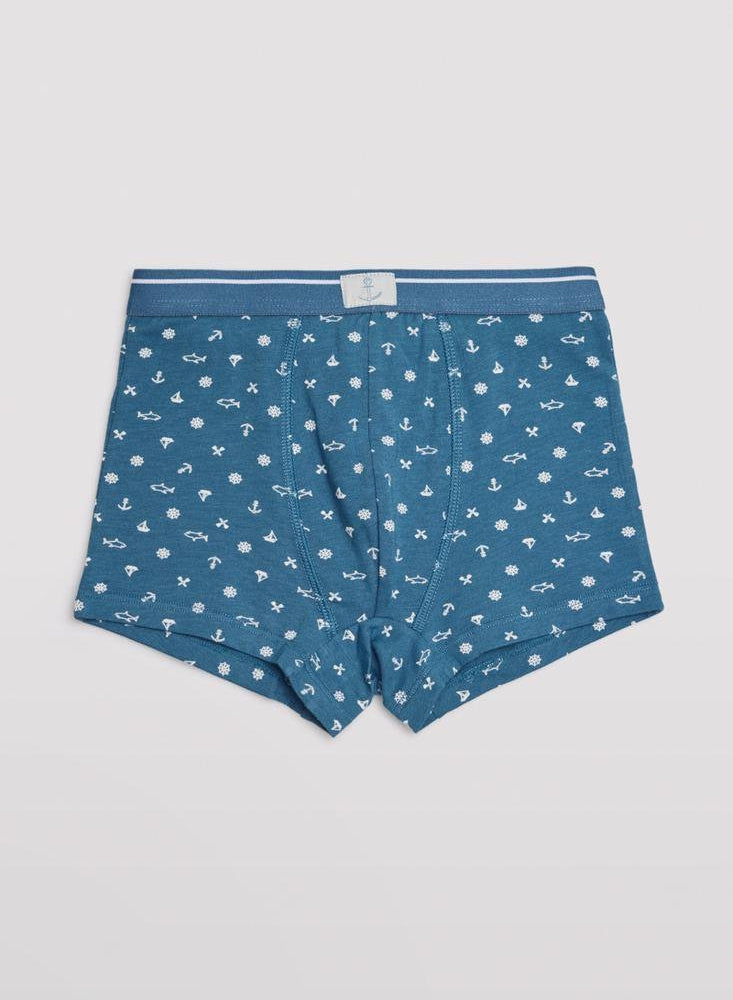 Packen Sie zwei bedruckte Boxershorts für Kinder ein