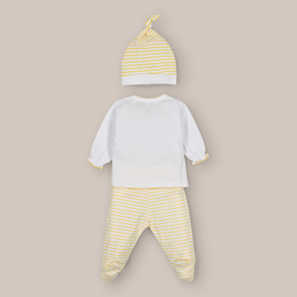 Conjunto 3 Piezas Bebé Polaina Orejitas