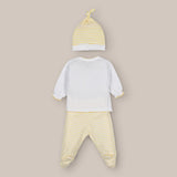Conjunto 3 Piezas Bebé Polaina Orejitas