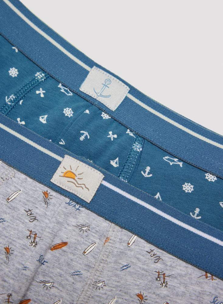 Pack Dos Boxers Estampados Para Niños