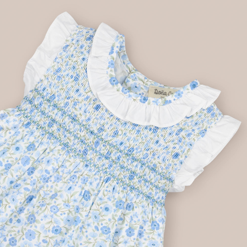 Baby dress set Smock Gerbera