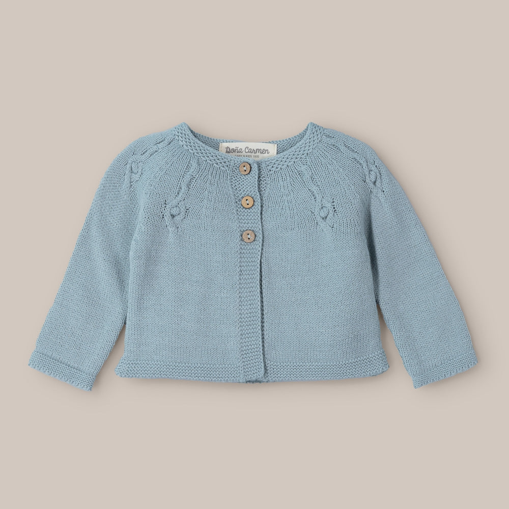 Veste en laine nouée