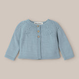 Chaqueta Lana Nudos Gris