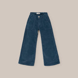 Pantalon Ancho Niña Cordouroy Azul