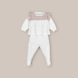 Conjunto Bebé 2 Piezas Vichy Rosa