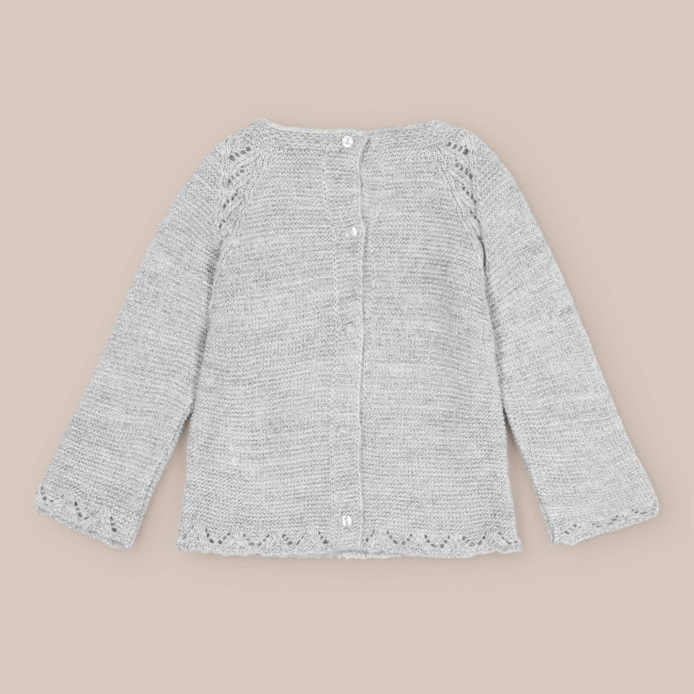 Obi-Pullover aus Babywolle