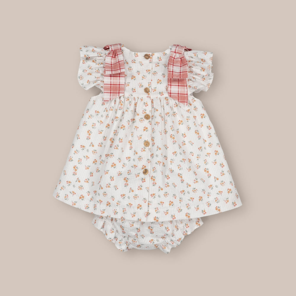 Baby dress set Baby Pomegranate Flower