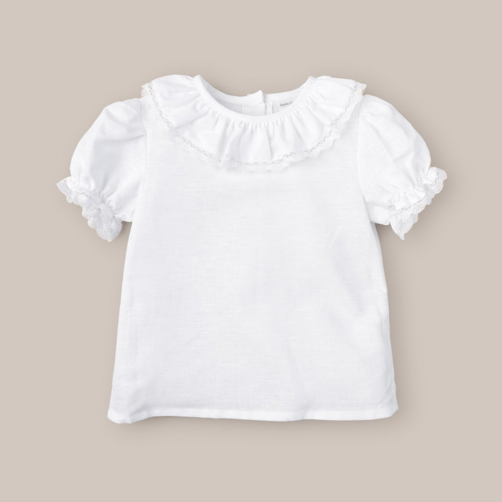 Blusa Manga Corta Lino