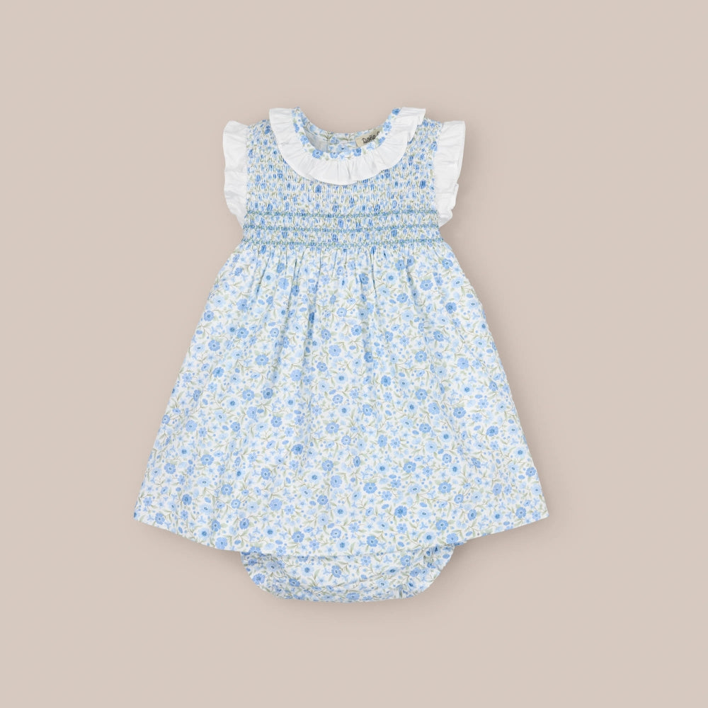 Baby dress set Smock Gerbera