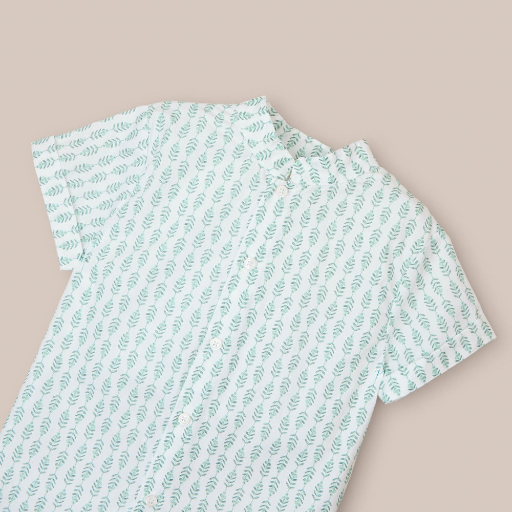 Camisa Manga Corta Enebro Verde