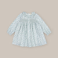 Vestido de menina verde do chá de menina