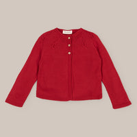 cardigan Gray Knotted Wool