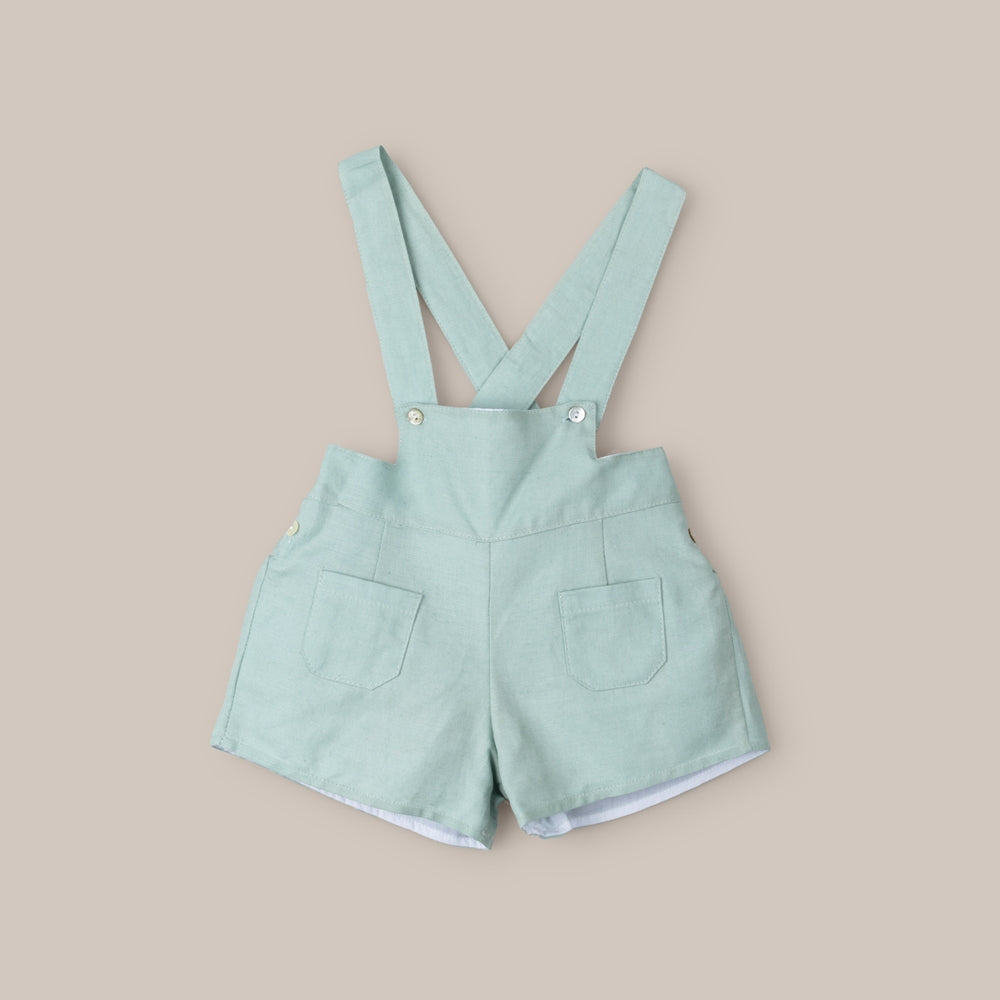 Pantalon à bretelles et poches pour garçon