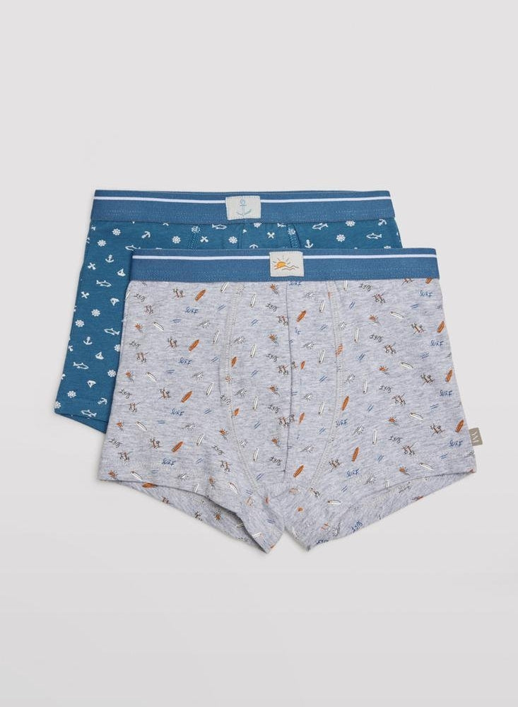 Pack Deux Boxers Imprimés Enfant