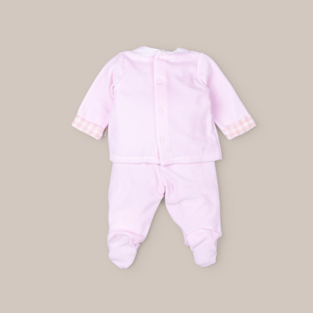 Conjunto Terciopelo Yogui  Rosa