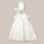 Baptism skirt with tulle capota