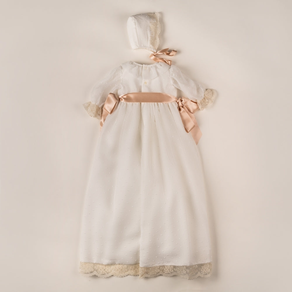 Skirt christening More  Bonnet Nougat