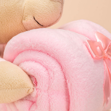 I bear with a blanket