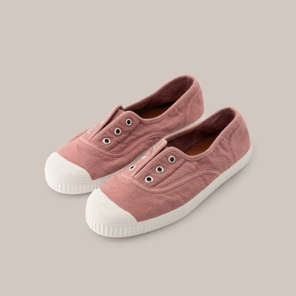 Chaussure en toile à bout en caoutchouc