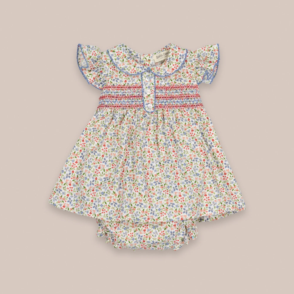 Vestido de bebê com tapa-fralda  Cardamomo