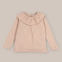 Blouse girl cotton neck