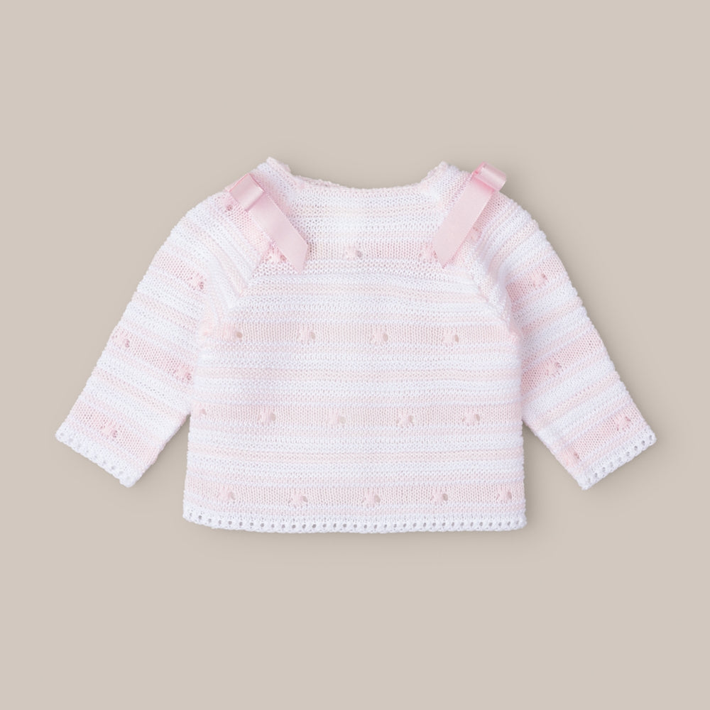 Kreidefarbener Babypullover