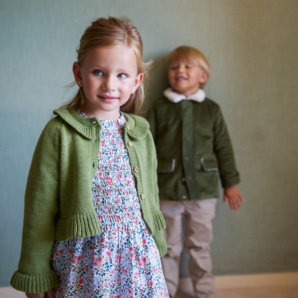 Vestito Ragazza  Smock Fioritura